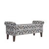 NicBex Rectangular Polyester Storage Ottoman Bench,Upholstered Storage Ottoman with Rolled Arms,Modern Storage Bench for Living Room,Bedroom - 2 of 4