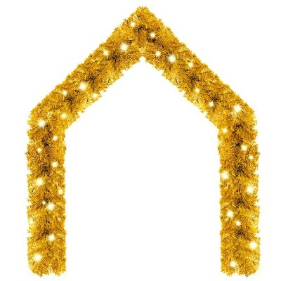 vidaXL Garland Gold PVC 65.6 feet Garland Other Traditional