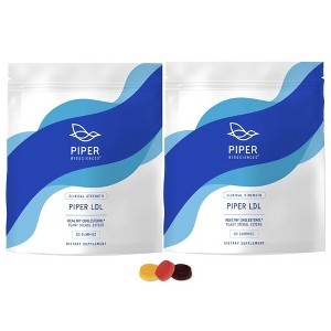 Piper Biosciences LDL Cholesterol Health Gummy Supplement - 2280 mg Plant Sterol Esters - Clinical Strength, Vegan - 1 of 4