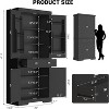 72" Kitchen Pantry Cabinet, Freestanding Tall Storage Cabinet with 6 Door Shelves, 2 Cabinets and 1 Drawer, Pantry Storage Cabinet - 2 of 4
