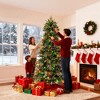 6ft Pre-Lit Artificial Fir Christmas Tree, 1,350 PE/PVC Branch Tips, 300 Lights with Remote Control & 11 Modes, Green - 4 of 4