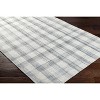 Hauteloom Leeba Gray Plaid Area Rug - 3 of 4