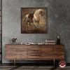 Notoriart Van Dyck - A Grey Horse Manly Inspirational Art Prints Framed - 2 of 4