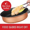 Brentwood 9-Piece Nonstick Copper-Clad Cookware Set with Glass Lids in Gold - 2 of 4