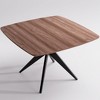 YOUNIKE Square Dining Table with Metal Legs, 45.27” Kitchen Table for 2-4, Small Dining Room Table for Breakfast Nook, Kitchen Island - 4 of 4