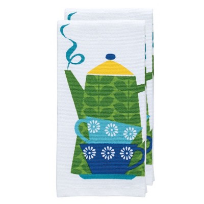 T-fal Pigment Print Dual Woven Kitchen Towels, Two Pack
