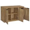 Coaster Pepita Farmhouse 3 Door Wood Accent Cabinet with Adjustable Shelves Mango Brown - 3 of 4