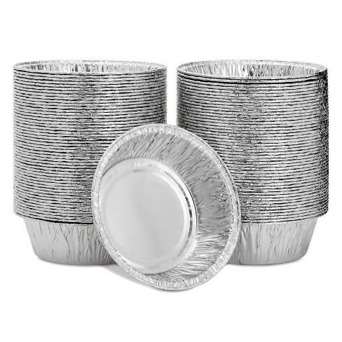 CONTAINERS CONTAINER PIE DISHES CASES ROUND BASIN MINI FOIL PUDDING BASINS 