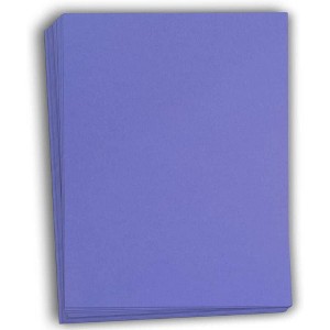 Hamilco Colored Cardstock Scrapbook Paper 8.5" x 11" Cornflower Blue Color Card Stock Paper 50 Pack - 1 of 4