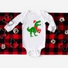 The Juniper Shop Dino Present Baby Long Sleeve Bodysuit - 2 of 3