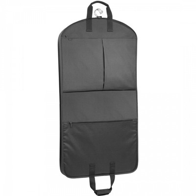 WallyBags 45" Deluxe Extra Capacity Travel Garment Bag with Accessory Pockets - Black