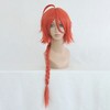 Unique Bargains Women's Wigs 22" Orange with Wig Cap - 2 of 4