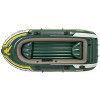 Intex Seahawk 3 Person Inflatable Boat Set with Aluminum Oars & Pump (2  Pack)