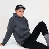 Men’s Kangaroo Pocket Hoodie Gray - 3 of 3