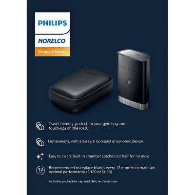 Philips Norelco Wet & Dry Men's Rechargeable Electric On the Go Shaver - PQ888/81