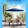 10Ft Offset Hanging Market Patio Umbrella with Easy Tilt Adjustment, Polyester Shade, 8 Ribs for Backyard, Poolside, Lawn and Garden - 2 of 4