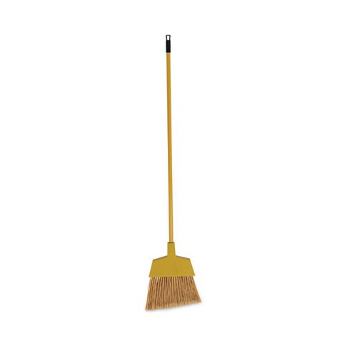 Boardwalk Corn Fiber Angled-Head Lobby Brooms, 55" Handle, Yellow, 12/Carton - image 1 of 4