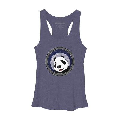 Women's Design By Humans Cosmopanda By Alpri Racerback Tank Top