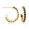 Ross-Simons 2.20 ct. t.w. Black Spinel Convertible Multi-Hoop Earrings in 18kt Gold Over Sterling - 4 of 4