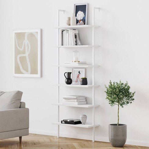 Wall on sale ladder bookcase