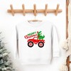 The Juniper Shop Christmas Dino Truck Toddler Graphic Sweatshirt - 2 of 3