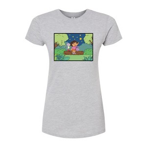 Women's - Dora the Explorer - Boots Stars Fitted Graphic T-Shirt - 1 of 2