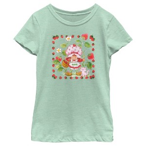 Girl's Strawberry Shortcake Berry Frame T-Shirt - 1 of 4