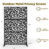 72" H×47" W Metal Privacy Screen with Stable Base, Freestanding Decorative Patio Screen for Hanging Plants - 2 of 4