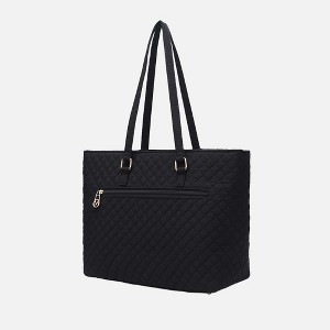 MKF Collection Hallie Solid Quilted Cotton Women’s Tote Bag by Mia K - 1 of 4