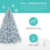 Best Choice Products Pre-Lit Ice Blue Christmas Tree, Artificial Full Holiday Decoration w/ Incandescent Lights - 3 of 4