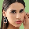 SOHI Women's Floral Drop Earrings - 3 of 3