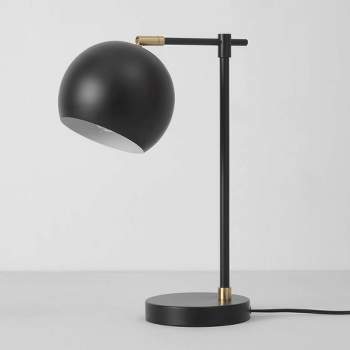 18 2-light Carter Table Lamp Matte Brass/black - Globe Electric : Target