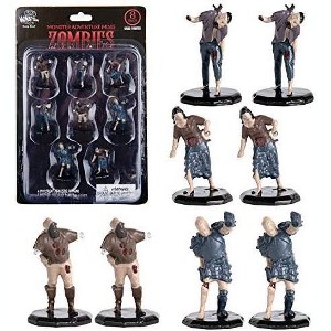 8 Painted Fantasy Zombie Mini Figures- All Unique Designs- 1" Hex-Sized Compatible wh DND Dungeons and Dragons & Pathfinder and All RPG Tabletop Games - 1 of 4