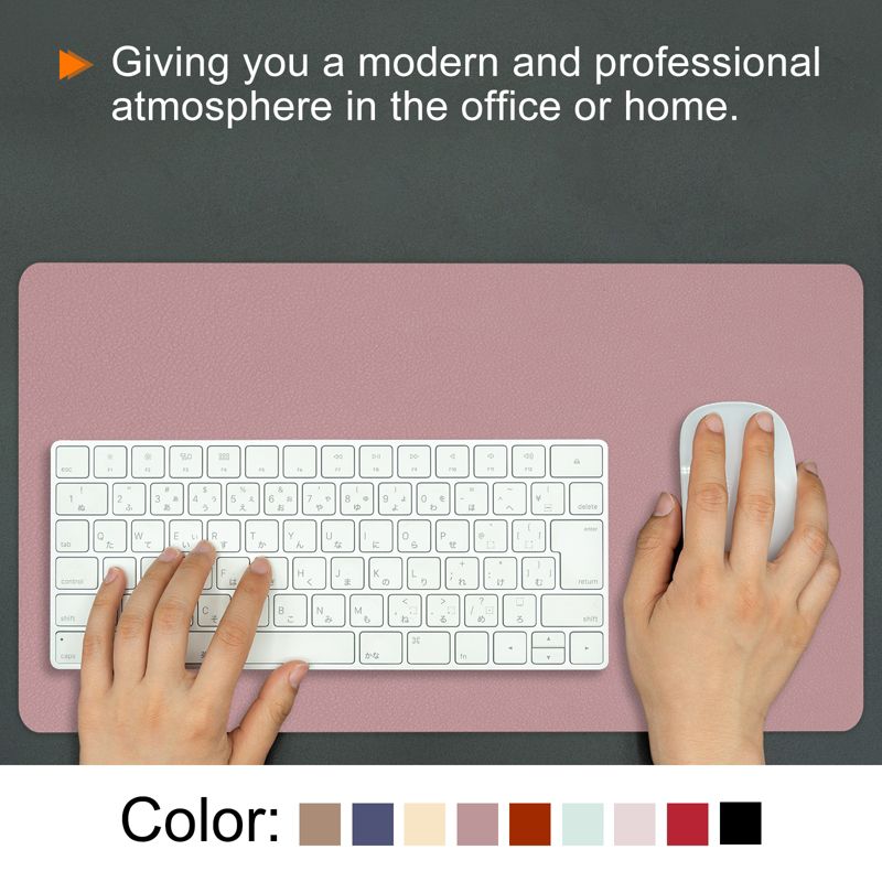 Unique Bargains Desk Protector PU Leather Non-Slip Waterproof Keyboard Pad Writing Mat for Office Home, 5 of 7