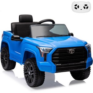 12V Licensed Toyota Tundra Kids Electric Truck, Battery-Powered Off-Road Ride-On Car with Remote Control, 3 Speeds, LED Lights, MP3, Ages 3-6 - 1 of 4