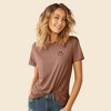 Dalix Smile Face Embroidered Soft Cotton Short Sleeve T Shirt Womens - 3 of 4