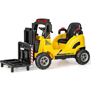 Costway Ride on Forklift 12V Kids Electric Vehicle Construction Truck with Remote Control 2 Speeds Music USB MP3 Lights - 1 of 4