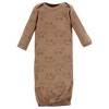 Hudson Baby Boys Thermal Gown 3pk, Bear Tree, Preemie - 3 of 4