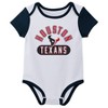 NFL Houston Texans Boys' White 3pk Bodysuit - 3 of 4
