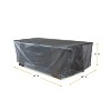 Summerset Shield Gold 2-Layer Polyester Fabric Outdoor Coffee Table Cover, Charcoal Grey - 3 of 4