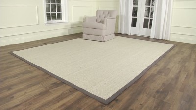 Handmade Taupe & Light Brown Braided Non-Slip Area Rug 30" x 4"