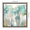 Amanti Art Grace Land Teal Trees by Allison Pearce Canvas Wall Art Print Framed 16 x 16-in. - 4 of 4