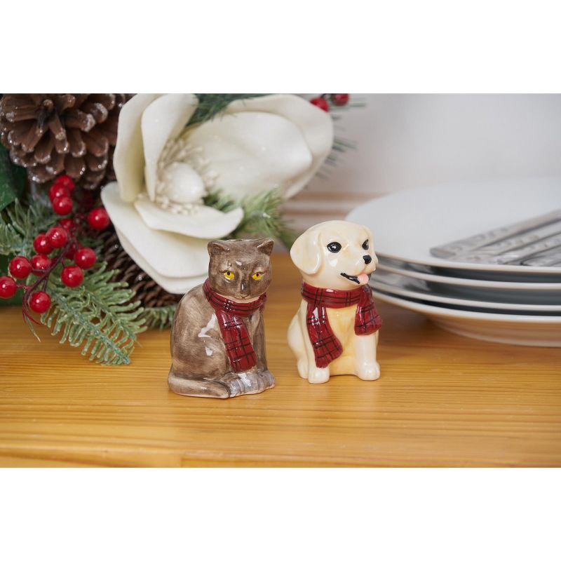 Gallerie II Christmas Dog and Cat Salt & Pepper Shakers Set of 2, 2 of 5