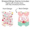 Big Dot of Happiness Floral Let's Par-Tea - Picture Bingo Cards and Markers - Garden Tea Party Baby Shower Shaped Bingo Game - Set of 18 - 3 of 4