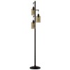 StyleCraft 3 Head Bronze Floor Lamp with Dimpled Glass Shades: Adjustable, UL Listed, Steel Body - 4 of 4