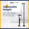 Drive Medical Flex N Go Adjustable Walking Cane with Ergonomic Handle, 3 Point Tip for Superior Balance, Collapsible for Travel, Ideal for Adults - 4 of 4