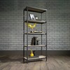 Sauder 56" North Avenue Tall Bookshelf Charter Oak: Scandinavian Style, 4-Tier Metal Frame Shelving - 2 of 4