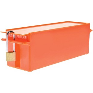 Nadex Coins™ Large Capacity Rolled Quarters Coin Storage Box in Orange - 1 of 4