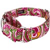 Country Brook Petz 2 Inch Pink Paisley Martingale Dog Collar - image 2 of 4