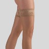 LECHERY Women's Lustrous Silky Glossy 20 Denier Thigh Highs (1 Pair) - 2 of 4